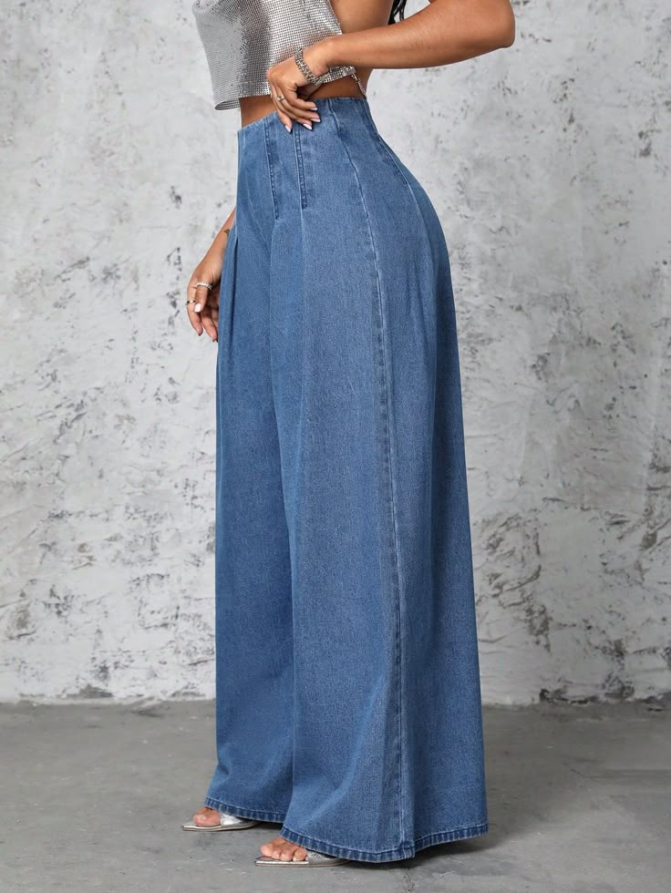 Women wide leg jeans