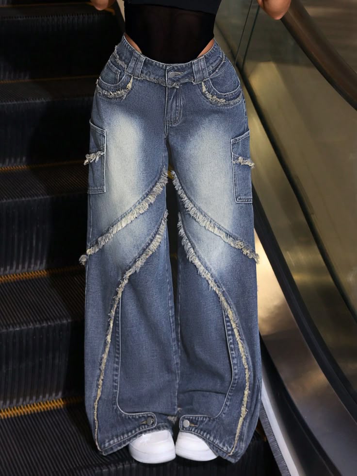 Women wide leg jeans