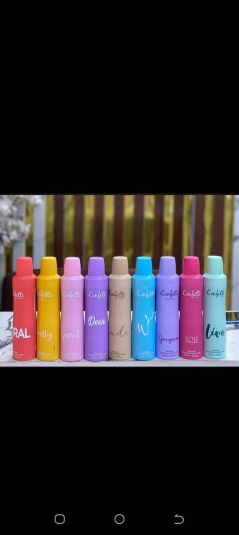 confetti body spray
